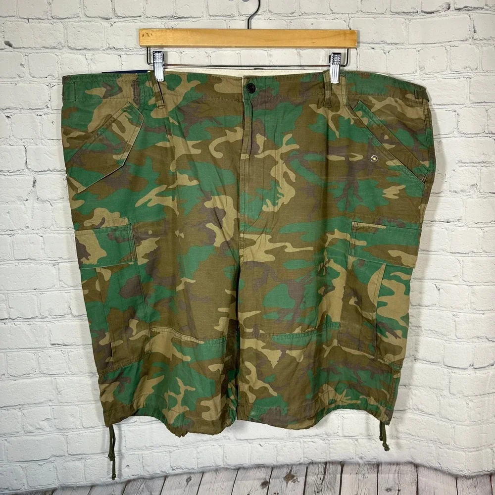 NEW Polo Ralph Lauren Mens Camo Cargo Shorts Classic Fit Surplus Chino Green 48